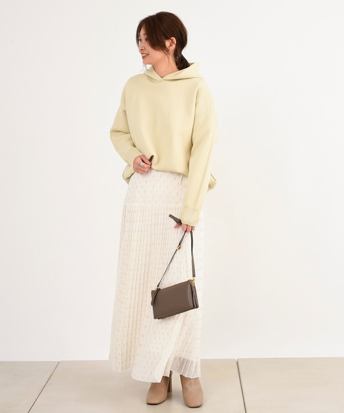 DouDou（ドゥドゥ）の「ニットパーカー（パーカー・レディース・カーキ/アイボリー・FREE）」の16枚目の写真