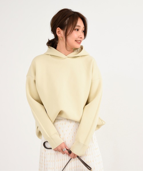 DouDou（ドゥドゥ）の「ニットパーカー（パーカー・レディース・カーキ/アイボリー・FREE）」の20枚目の写真