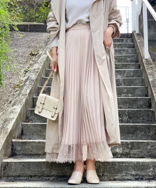 セール トロピカルスカラップレースヘムプリーツカート スカート Styleblock スタイルブロック のファッション通販 Zozotown