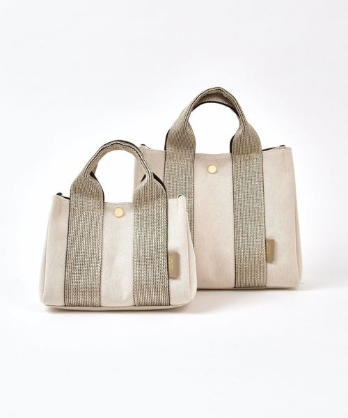 VIOLAd'ORO:GINO 2WAYキャンバストート GLD （S） SHIPS（シップス）の「【SHIPS別注】VIOLAd'ORO:GINO 2WAYキャンバス