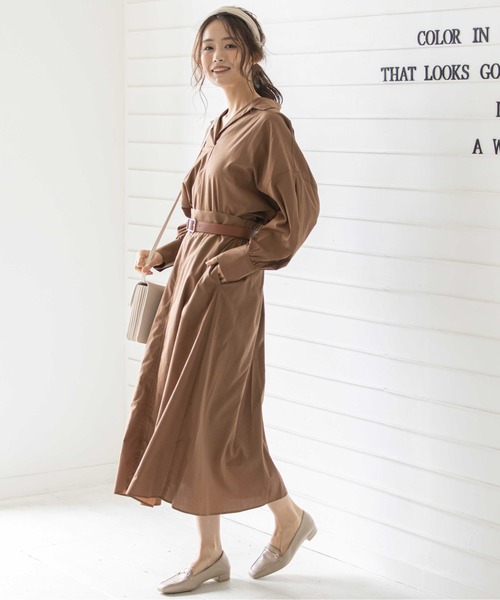 12Twelve Agenda(トゥエルブ アジェンダ)の「コットンテンセルシャツブラウス(シャツ/ブラウス・レディース・ラベンダー/ブラウン/サックスブルー・M)」の21枚目の写真