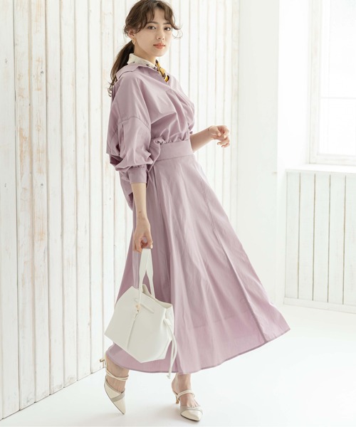 12Twelve Agenda(トゥエルブ アジェンダ)の「コットンテンセルシャツブラウス(シャツ/ブラウス・レディース・ラベンダー/ブラウン/サックスブルー・M)」の16枚目の写真