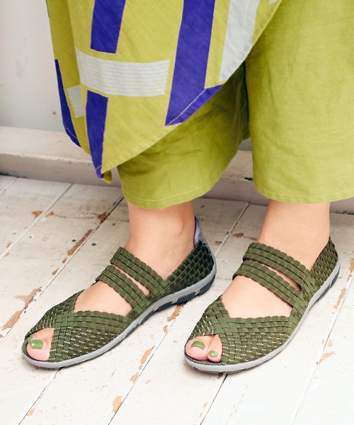 チャイハネ(チャイハネ)の「【チャイハネ】ラメクロスフィットシューズ(サンダル・レディース・ブラック/ベージュ/レッド/カーキ・MEDIUM)」の10枚目の写真