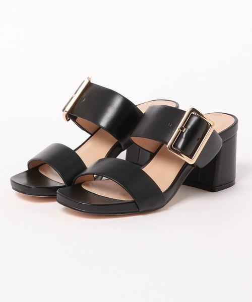 あしながおじさん（アシナガオジサン）の「〈あしながおじさん〉バックルデザインミュール（サンダル・レディース・ベージュ/ブラック/ネイビー・24.0cm/23.0cm/22.5cm/24.5cm/23.5cm）」の6枚目の写真