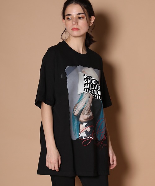 GALLIS ADDICTION（ガリスアディクション）の「GA・LADYグリッターロゴ Tシャツ（Tシャツ/カットソー・メンズ・ミント/ブラック/ホワイト・M/L）」の10枚目の写真