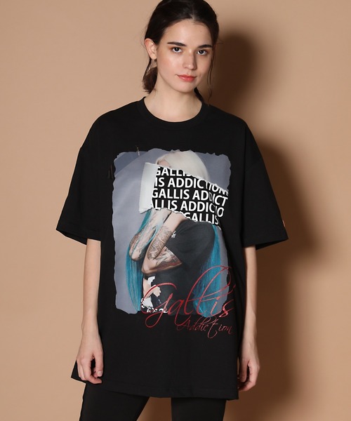 GALLIS ADDICTION（ガリスアディクション）の「GA・LADYグリッターロゴ Tシャツ（Tシャツ/カットソー・メンズ・ミント/ブラック/ホワイト・M/L）」の11枚目の写真