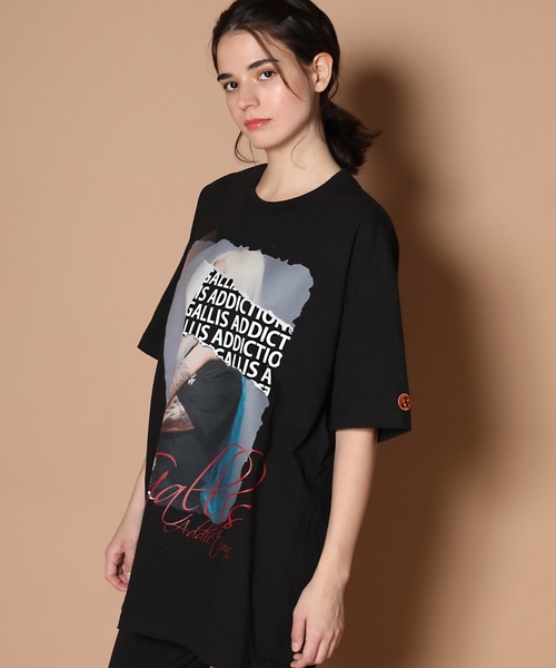 GALLIS ADDICTION（ガリスアディクション）の「GA・LADYグリッターロゴ Tシャツ（Tシャツ/カットソー・メンズ・ミント/ブラック/ホワイト・M/L）」の13枚目の写真