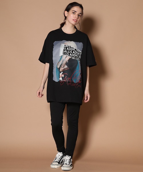GALLIS ADDICTION（ガリスアディクション）の「GA・LADYグリッターロゴ Tシャツ（Tシャツ/カットソー・メンズ・ミント/ブラック/ホワイト・M/L）」の16枚目の写真