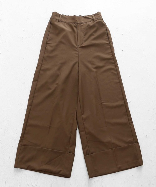antiqua(アンティカ)の「センタープレスワイドパンツ(その他パンツ・レディース・ブルー系その他/チョコ/ブラウン系その他/ブラック・FREE)」の19枚目の写真