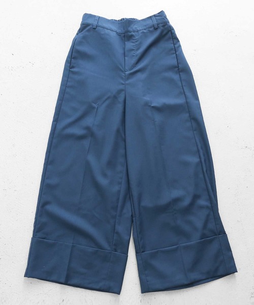 antiqua(アンティカ)の「センタープレスワイドパンツ(その他パンツ・レディース・ブルー系その他/チョコ/ブラウン系その他/ブラック・FREE)」の20枚目の写真