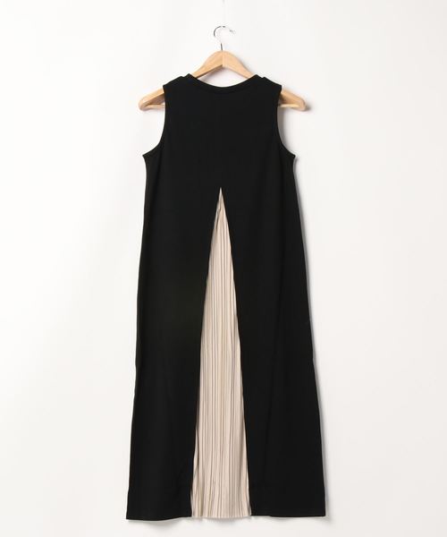 KOBE LETTUCE（コウベレタス）の「バックプリーツノースリーブワンピース（ワンピース・レディース・ベージュ/オリーブ/ブラック・FREE）」の5枚目の写真