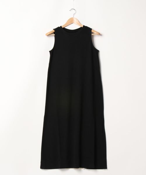 KOBE LETTUCE（コウベレタス）の「バックプリーツノースリーブワンピース（ワンピース・レディース・ベージュ/オリーブ/ブラック・FREE）」の8枚目の写真