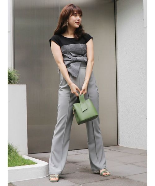 dazzlin（ダズリン）の「セミフレアプレスパンツ（その他パンツ・レディース・ブラウン/グレー/キャメル・FREE）」の10枚目の写真