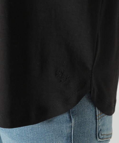 BAYFLOW(ベイフロー)の「シルケットクルーネックシャツ(Tシャツ/カットソー・レディース・ブラック/オフホワイト/ブルー/キャメル・SMALL/MEDIUM)」の19枚目の写真