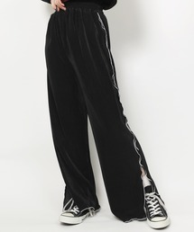 WC | WC/【セットアップ対応商品】サテンメロウスリットパンツ(スラックス)