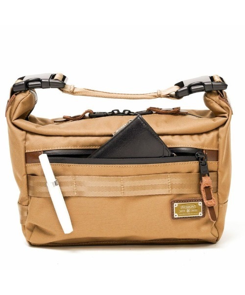 AS2OV(アッソブ)の「【AS2OV/アッソブ】 CORDURA DOBBY 2WAY SHOULDER S / ショルダーバッグ(ショルダーバッグ・メンズ・ブラック/カーキ・FREE)」の13枚目の写真