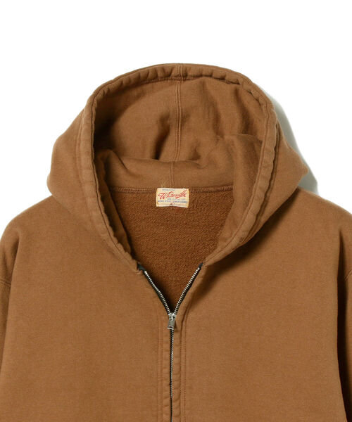 fennica（フェニカ）の「WHITESVILLE / ジップ スウェット パーカー＜MEN＞（スウェット・メンズ・ブラウン・LARGE/X-LARGE）」の3枚目の写真