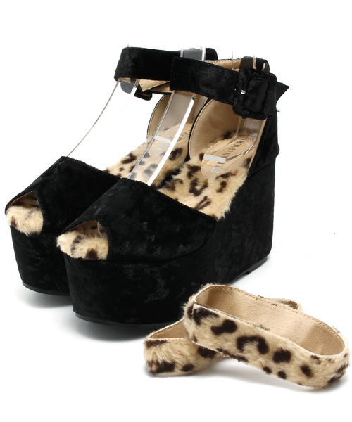 L.D.S.（エルディーエス）の「2wayウォームサンダル（サンダル・レディース・ブラック系/ピンク系/ブルー系・LARGE/MEDIUM）」の2枚目の写真