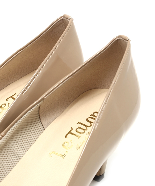 LE TALON（ルタロン）の「6cm エナメルプレーン（パンプス・レディース・ベージュ/ピンク/ブラック・38/36/35.5/37.5/36.5/35）」の9枚目の写真