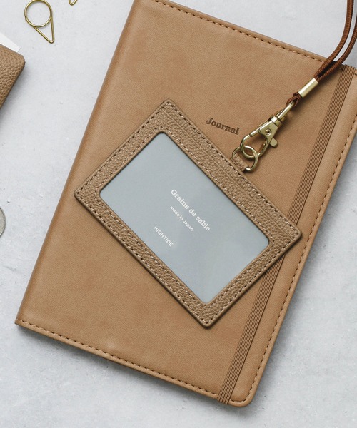 HIGHTIDE(ハイタイド)の「Grains de sable サーブル IDカードホルダー パスケース 定期入れ(パスケース・レディース・ネイビー/グレー/キャメル・FREE)」の3枚目の写真