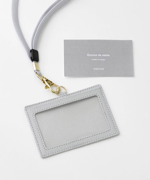 HIGHTIDE(ハイタイド)の「Grains de sable サーブル IDカードホルダー パスケース 定期入れ(パスケース・レディース・ネイビー/グレー/キャメル・FREE)」の5枚目の写真