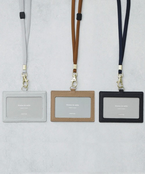 HIGHTIDE(ハイタイド)の「Grains de sable サーブル IDカードホルダー パスケース 定期入れ(パスケース・レディース・ネイビー/グレー/キャメル・FREE)」の11枚目の写真