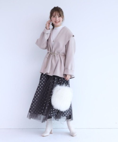 セール リバーショートコート ダウンジャケット コート Apuweiser Riche アプワイザーリッシェ のファッション