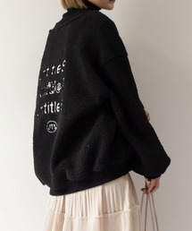 me+em select | ロゴ刺繍オーバーサイズボアブルゾン(ブルゾン)