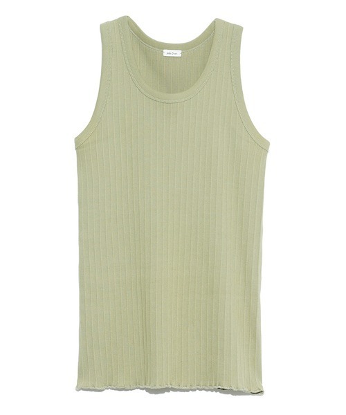 VERSION OF YOU. リブタンクトップ Mサイズ オリーブ Mila Owen（ミラオーウェン）の「ランダムリブ2wayタンクトップ