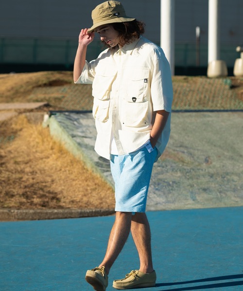 FIRST DOWN（ファーストダウン）の「ベンチレーション ショートスリーブ シャツ（シャツ/ブラウス・メンズ・パープル/ライトブルー/ホワイト・L/M/XL）」の22枚目の写真