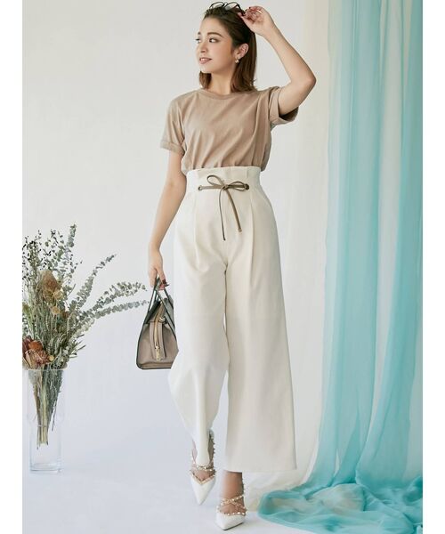 RESEXXY（リゼクシー）の「バックプリントロゴTシャツ（Tシャツ/カットソー・レディース・ベージュ/オフホワイト/ブルー・FREE）」の21枚目の写真