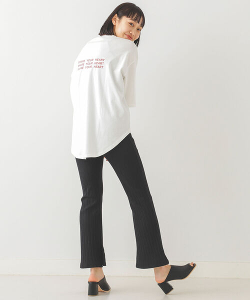 BeAMS DOT（ビームスドット）の「【WEB限定】BeAMS DOT / SHARE YOUR HEART オーバーサイズTシャツ（Tシャツ/カットソー・レディース・レッド系その他2/ホワイト・FREE）」の5枚目の写真