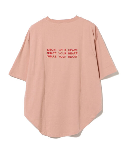 BeAMS DOT（ビームスドット）の「【WEB限定】BeAMS DOT / SHARE YOUR HEART オーバーサイズTシャツ（Tシャツ/カットソー・レディース・レッド系その他2/ホワイト・FREE）」の14枚目の写真