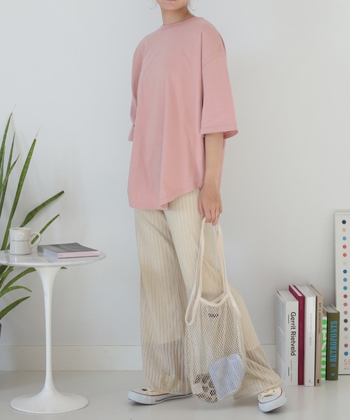 BeAMS DOT（ビームスドット）の「【WEB限定】BeAMS DOT / SHARE YOUR HEART オーバーサイズTシャツ（Tシャツ/カットソー・レディース・レッド系その他2/ホワイト・FREE）」の16枚目の写真