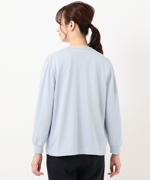 J.PRESS Ladies(J.プレス レディス)の「【洗える】幾何プリント ツインセット(アンサンブル・レディース・ライトオレンジ系/ライトグレー系/サックスブルー系/ライトグリーン系・SMALL)」の17枚目の写真