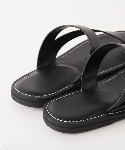 BEAUTY&YOUTH UNITED ARROWS（ビューティーアンドユースユナイテッドアローズ）の「BY クロストング サンダル（サンダル・メンズ・ブラック/ダークブラウン・8/10/9/7）」の7枚目の写真