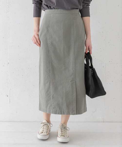 URBAN RESEARCH Sonny Label(アーバンリサーチサニーレーベル)の「スリットヘムミディスカート(スカート・レディース・ベージュ/カーキ/ピンク・38/36)」の2枚目の写真