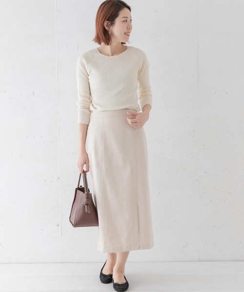 URBAN RESEARCH Sonny Label(アーバンリサーチサニーレーベル)の「スリットヘムミディスカート(スカート・レディース・ベージュ/カーキ/ピンク・38/36)」の22枚目の写真