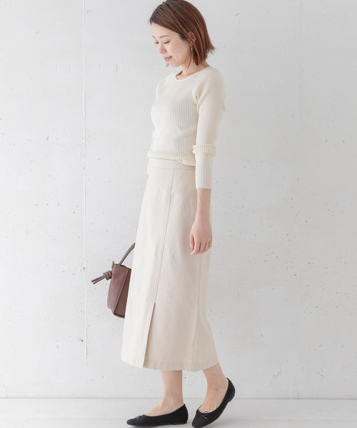 URBAN RESEARCH Sonny Label(アーバンリサーチサニーレーベル)の「スリットヘムミディスカート(スカート・レディース・ベージュ/カーキ/ピンク・38/36)」の21枚目の写真