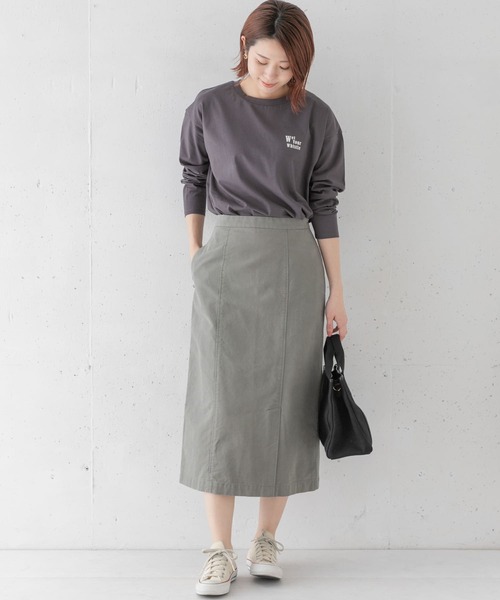 URBAN RESEARCH Sonny Label(アーバンリサーチサニーレーベル)の「スリットヘムミディスカート(スカート・レディース・ベージュ/カーキ/ピンク・38/36)」の18枚目の写真