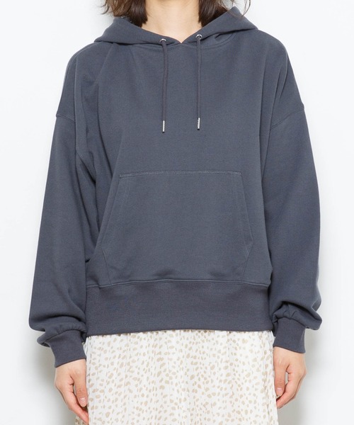 WEGO（ウィゴー）の「WEGO/カラードロップショルダーパーカー（スウェット・レディース・スミクロ/ホワイト/サックスブルー/パープル・MEDIUM/SMALL）」の20枚目の写真