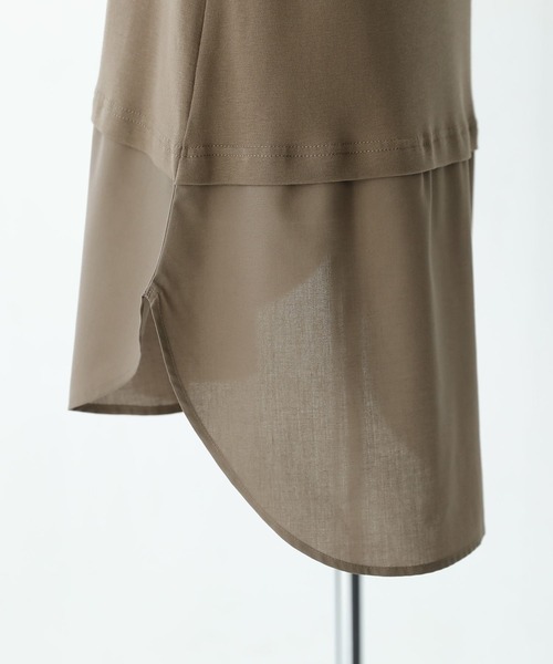 n'OrLABEL(ノアールレーベル)の「【機能素材】『レイヤードタンクトップ』(タンクトップ・レディース・カーキ/ブラック/グレー/オフホワイト・2/1)」の5枚目の写真