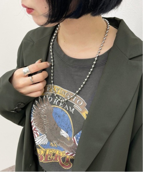 apres jour mignon（アプレジュールミニョン）の「【apresjour mignon×ARIAZ】３WAYボールチェーンネックレス（ネックレス・レディース・シルバー・ONESIZE）」の3枚目の写真