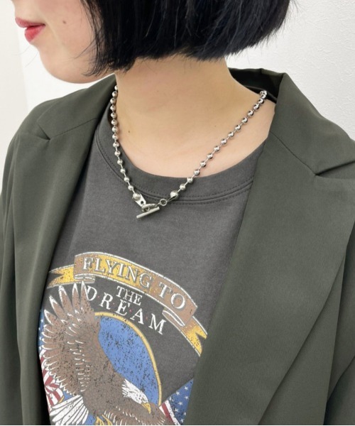 apres jour mignon（アプレジュールミニョン）の「【apresjour mignon×ARIAZ】３WAYボールチェーンネックレス（ネックレス・レディース・シルバー・ONESIZE）」の2枚目の写真