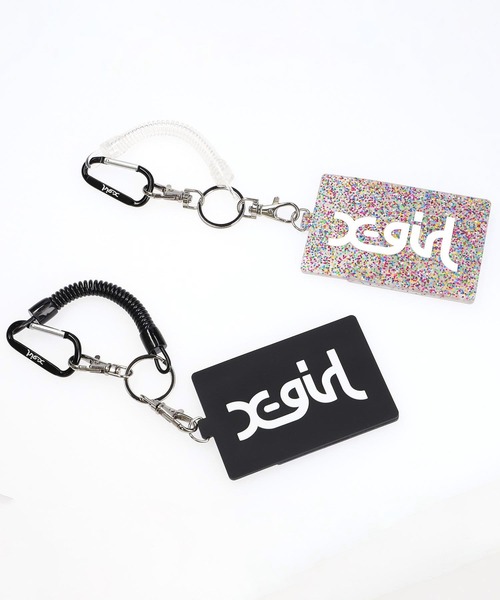 X-girl（エックスガール）の「MILLS LOGO RUBBER PASS CASE（パス