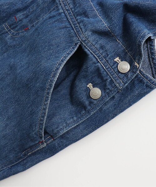 BREEZE（ブリーズ）の「シェフサロペット 10分丈（サロペット/オーバーオール・キッズ・インディゴブルー/その他10/アイボリー・80/90/110/100/130/120）」の12枚目の写真