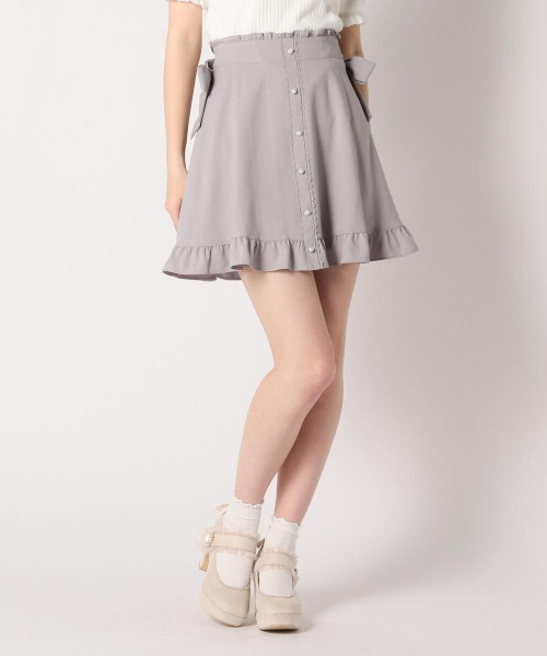 LODISPOTTO（ロディスポット）の「ロイヤルストライプスカート（スカート・レディース・ピンク/グレー・MEDIUM）」の2枚目の写真