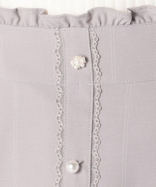 LODISPOTTO（ロディスポット）の「ロイヤルストライプスカート（スカート・レディース・ピンク/グレー・MEDIUM）」の9枚目の写真