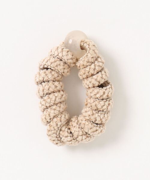 JUMELLE（ジュメロ）の「スプリングゴム（ヘアゴム・レディース・ワインレッド/ベージュ・FREE）」の2枚目の写真