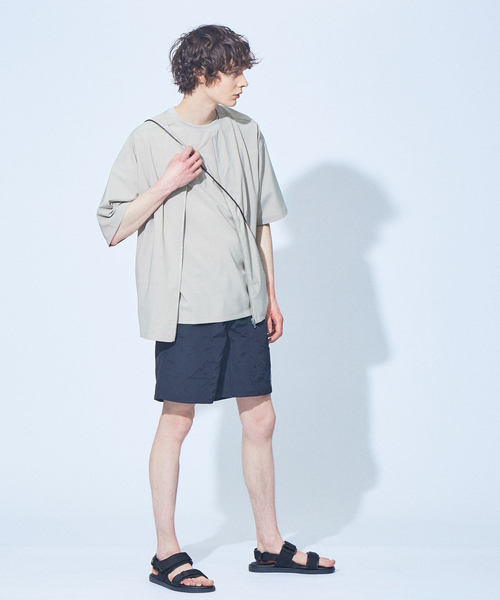 MYSELF ABAHOUSE（マイセルフアバハウス）の「【MYSELF ABAHOUSE】POLYTOROTEX ジップシャツ（シャツ/ブラウス・メンズ・ライトブラウン/ベージュ/グレー/ブラック・48/46）」の20枚目の写真